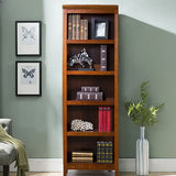 Classic Birch Closed Back Vertical Barrister Bookcase Image - 21