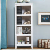 Classic Birch Closed Back Vertical Barrister Bookcase Image - 26