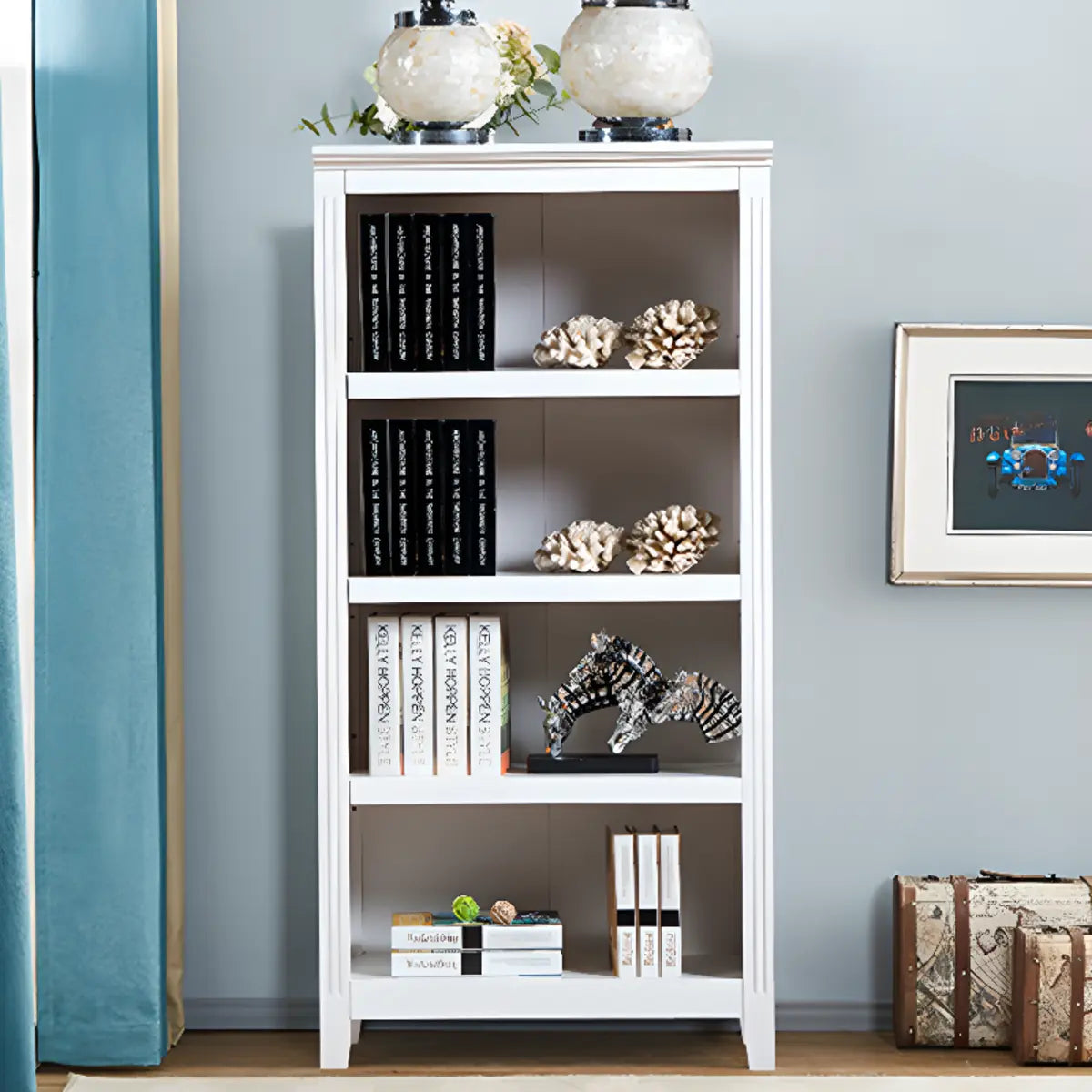 Classic Birch Closed Back Vertical Barrister Bookcase Image - 27