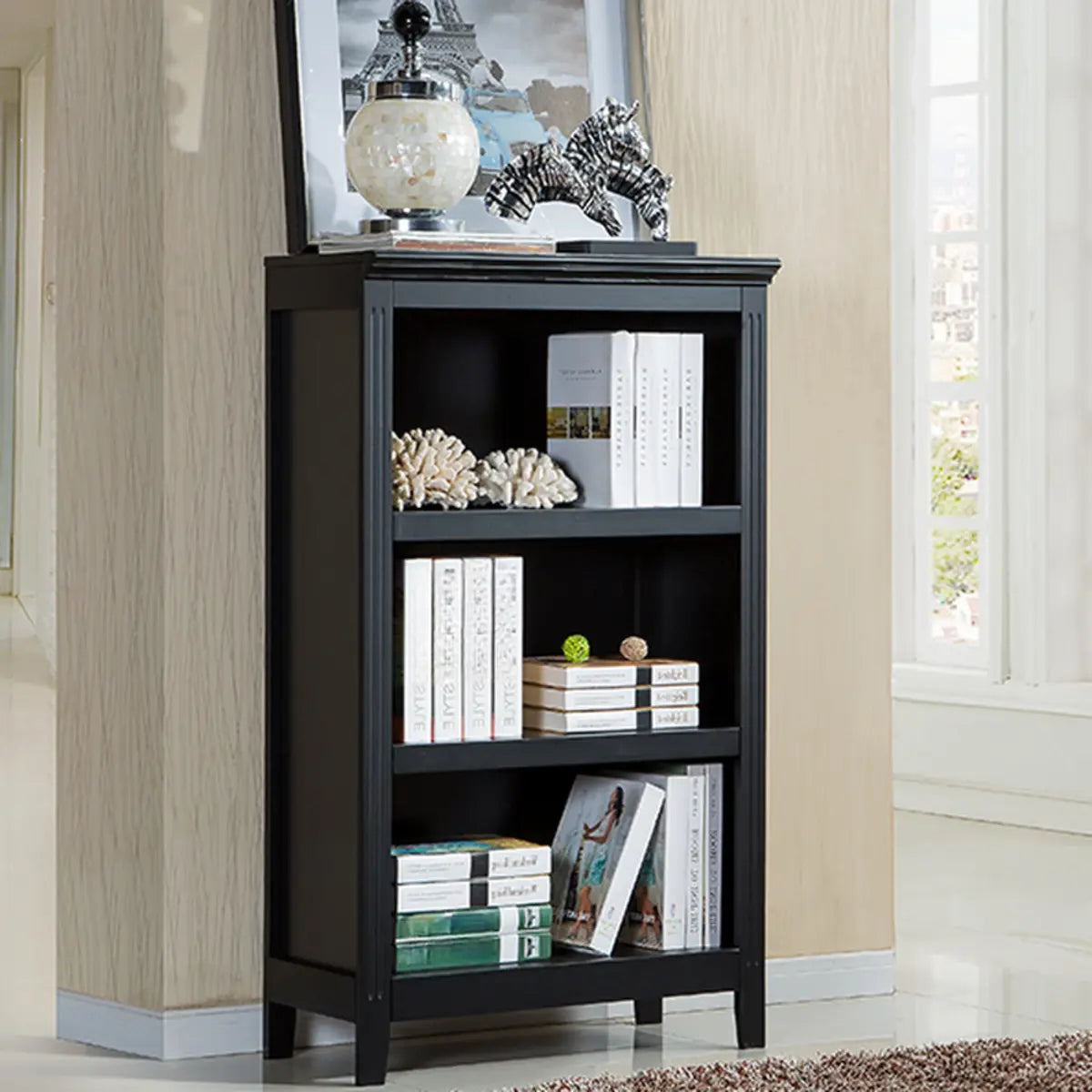 Classic Birch Closed Back Vertical Barrister Bookcase Image - 30