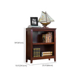 Classic Birch Closed Back Vertical Barrister Bookcase #size