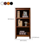 Classic Birch Closed Back Vertical Barrister Bookcase Image - 35