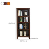 Classic Birch Closed Back Vertical Barrister Bookcase Image - 36