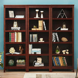 Classic Birch Closed Back Vertical Barrister Bookcase Image - 6