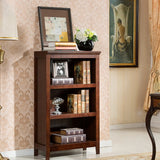 Classic Birch Closed Back Vertical Barrister Bookcase Image - 9