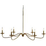 Classic Black Metal Candle Living Room Chandelier Image - 5