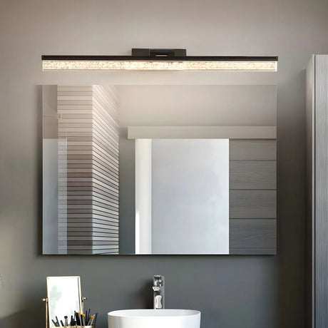 Classic Black Rectangular LED Mirror Vanity Light Image - 1