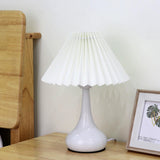 Classic Black Vase-Shaped Base LED Bedside Table Lamp Image - 3