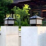 Classic Bronze Solar-Powered Outdoor Lantern Table Lamp Image - 5