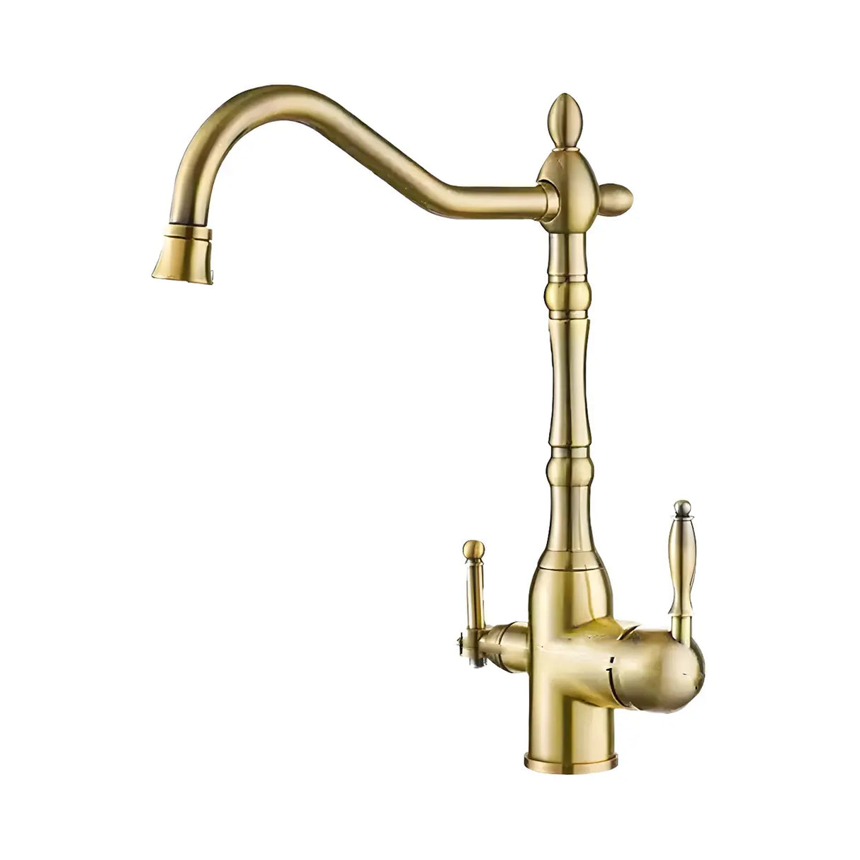 Stainless Steel Bridge Faucets with Lever Handles Image - 14