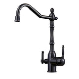 Stainless Steel Bridge Faucets with Lever Handles Image - 16