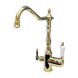 Stainless Steel Bridge Faucets with Lever Handles Image - 17