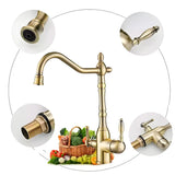 Stainless Steel Bridge Faucets with Lever Handles Image - 7