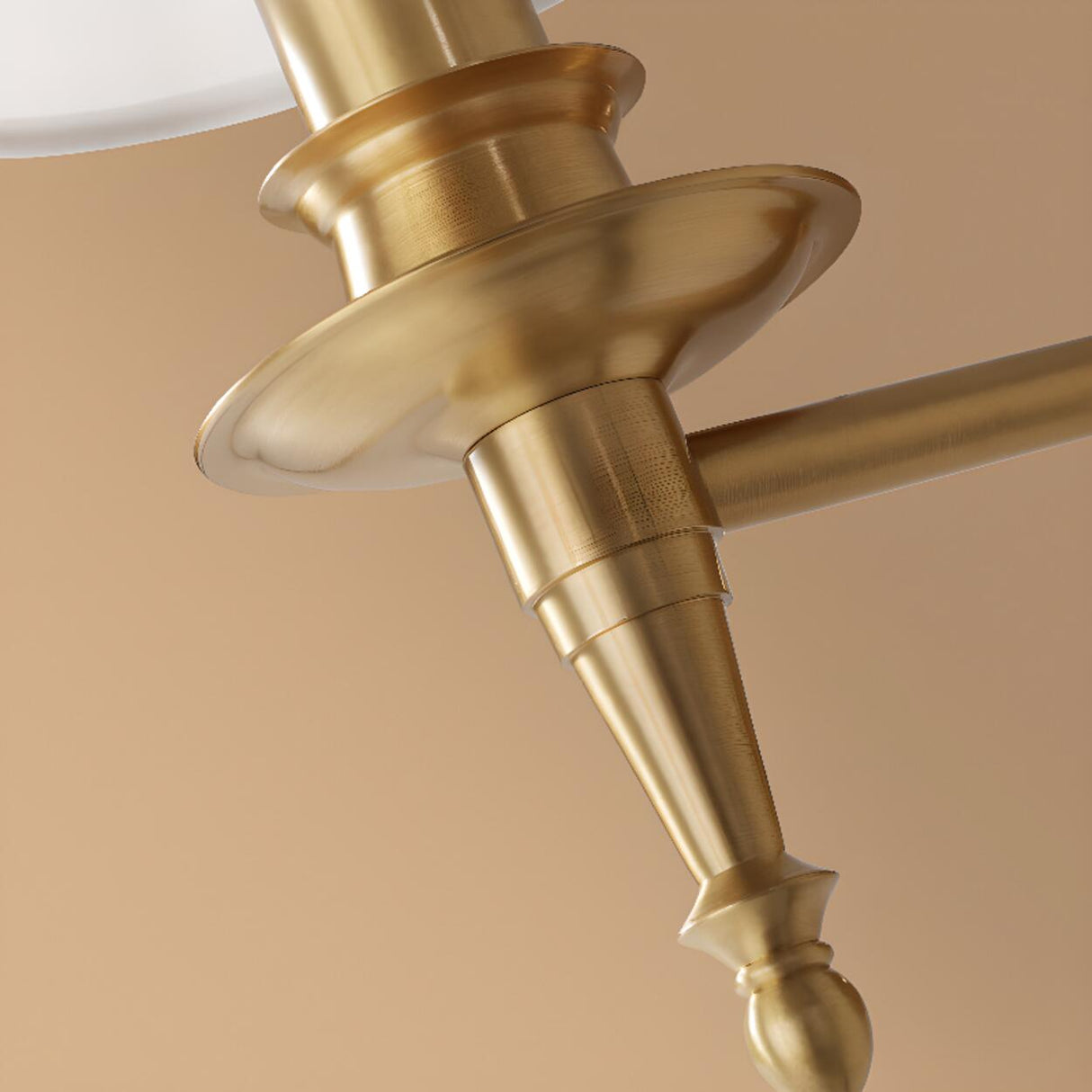 Classic Fabric Shade Gold Cylinder Wall Sconce Image - 14