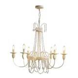 Classic French White Crystal Candelabra Chandelier Image - 3