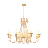 Classic French White Crystal Candelabra Chandelier Image - 7