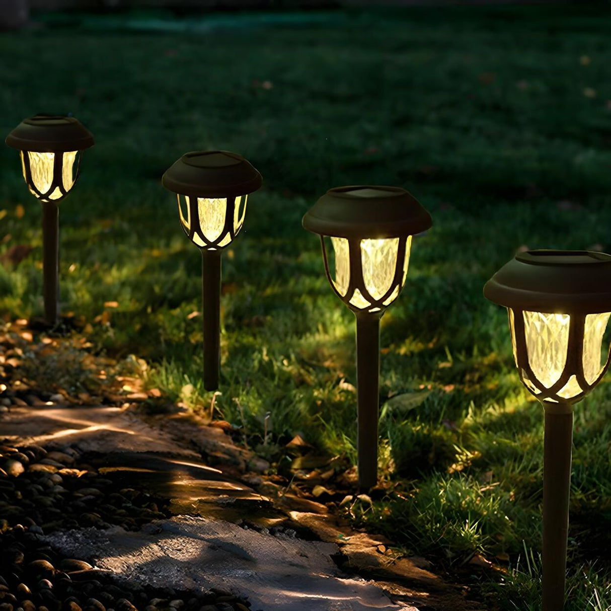 Classic Garden Lantern Pile Light Landscape Lighting Image - 4