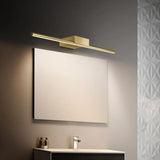 Classic Gold Linear LED Bathroom Mirror Vanity Light Image - 2