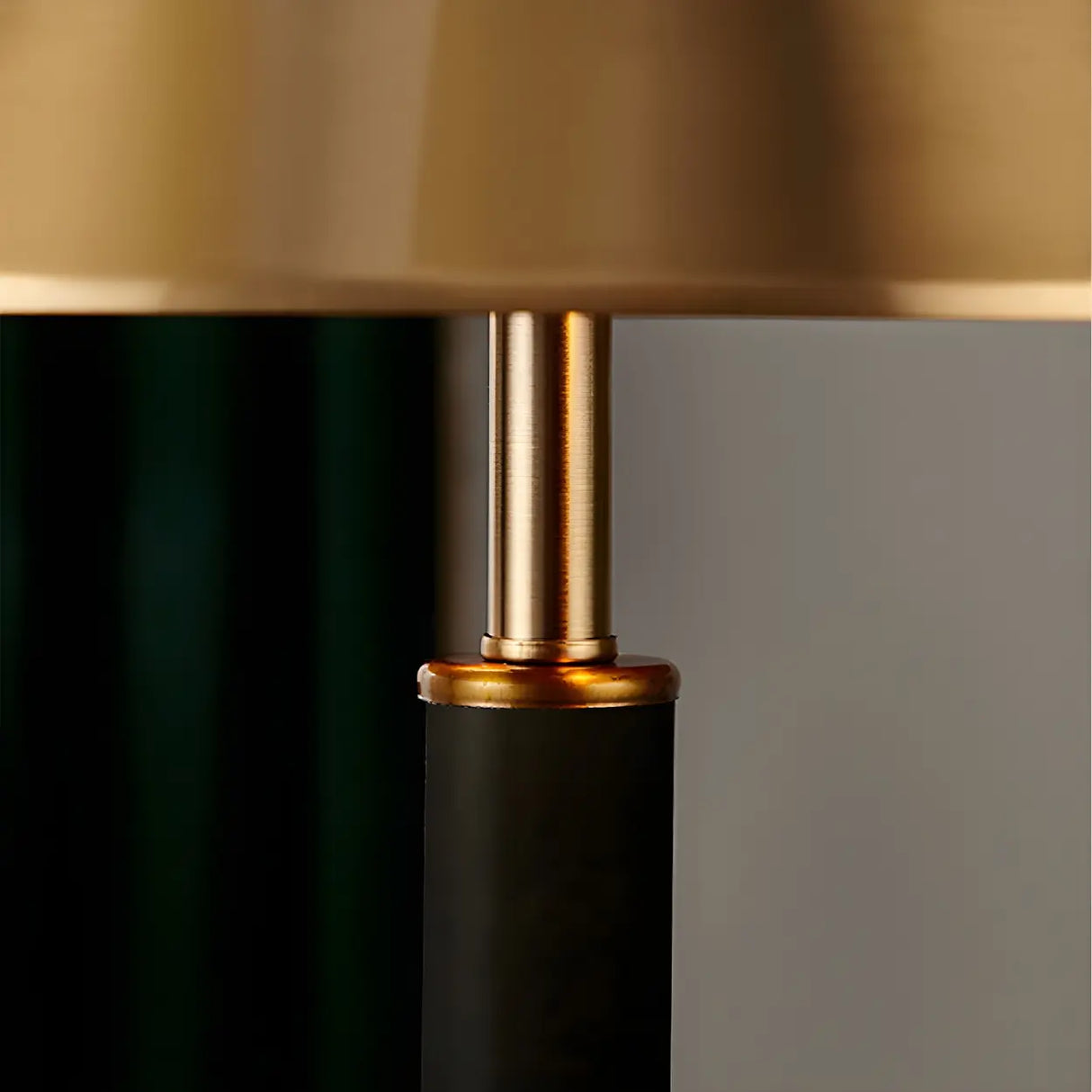 Classic Golden Cone Shade Metal Bedroom Table Lamp Image - 10