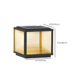 Classic Minimalist Cube Black Post Outdoor Table Lamp Image - 23