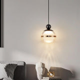 Classic Modern Globe Acrylic Pendant Light Bedroom Image - 7