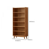 Classic Modular Adjustable Shelves Oak 6-Shelf Bookcase Image - 13