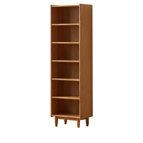 Classic Modular Adjustable Shelves Oak 6-Shelf Bookcase Image - 2