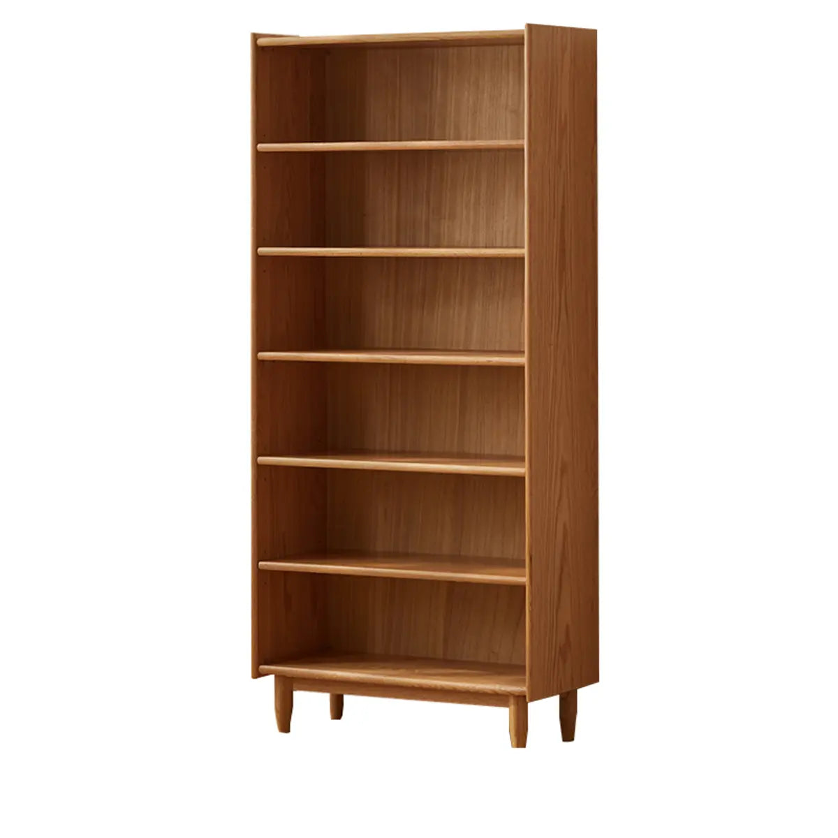 Classic Modular Adjustable Shelves Oak 6-Shelf Bookcase Image - 3