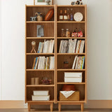 Classic Modular Adjustable Shelves Oak 6-Shelf Bookcase Image - 4