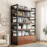 Classic Multi-shelves Vertical Alloy Display Bookcase Image - 1