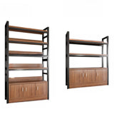 Classic Multi-shelves Vertical Alloy Display Bookcase Image - 10