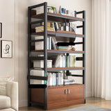 Classic Multi-shelves Vertical Alloy Display Bookcase Image - 18