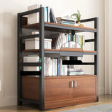 Classic Multi-shelves Vertical Alloy Display Bookcase Image - 2