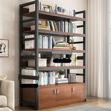 Classic Multi-shelves Vertical Alloy Display Bookcase Image - 21