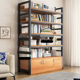 Classic Multi-shelves Vertical Alloy Display Bookcase Image - 37