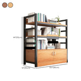 Classic Multi-shelves Vertical Alloy Display Bookcase Image - 45