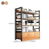 Classic Multi-shelves Vertical Alloy Display Bookcase Image - 52