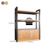 Classic Multi-shelves Vertical Alloy Display Bookcase Image - 55