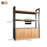 Classic Multi-shelves Vertical Alloy Display Bookcase Image - 57