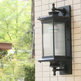 Classic Outdoor Black Waterproof Wall Lantern Sconce Image - 1