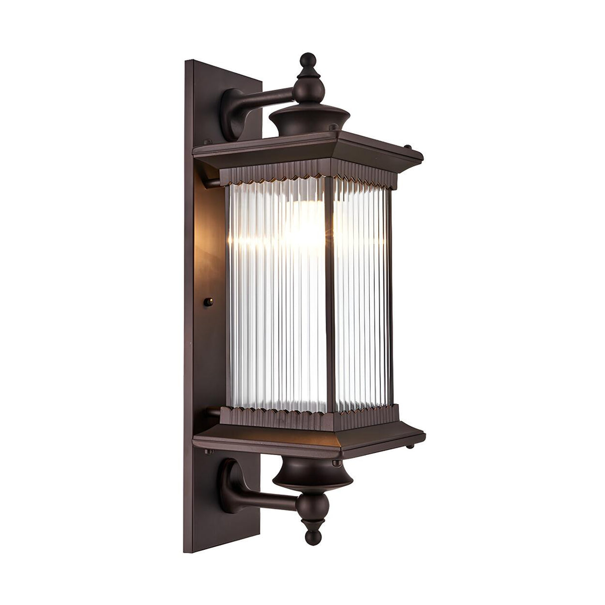 Classic Outdoor Black Waterproof Wall Lantern Sconce Image - 3