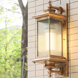 Classic Outdoor Black Waterproof Wall Lantern Sconce Image - 5