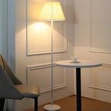 Classic Pleated Fabric Shade Standing Floor Lamp Image - 1