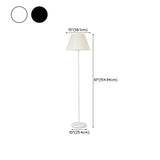 Classic Pleated Fabric Shade Standing Floor Lamp #size