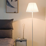 Classic Pleated Fabric Shade Standing Floor Lamp Image - 4