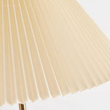 Classic Pleated Living Room Red Column Floor Lamp Image - 8