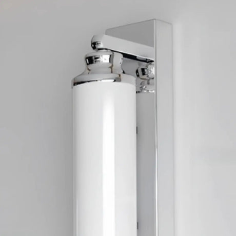 Classic Silver Cylindrical LED Vanity Wall Light Image - 7