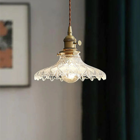 Classic Simplicity Cone Glass Pendant Ceiling Pendant Light Image - 1