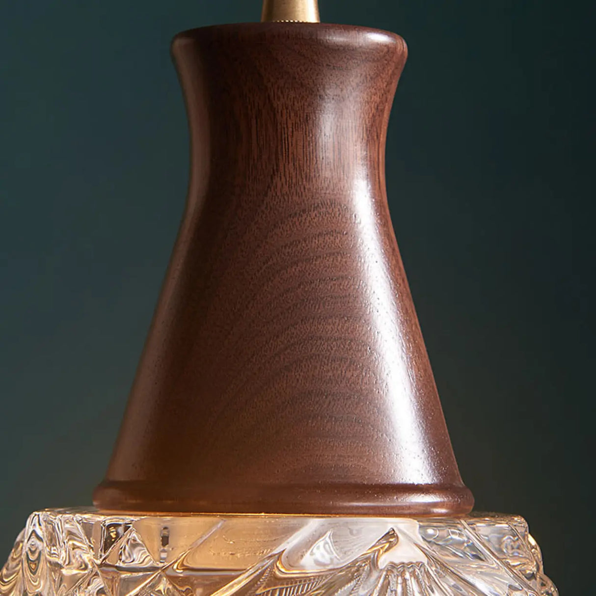 Classic Simplicity Glass Cone Brown Pendant Light Image - 14