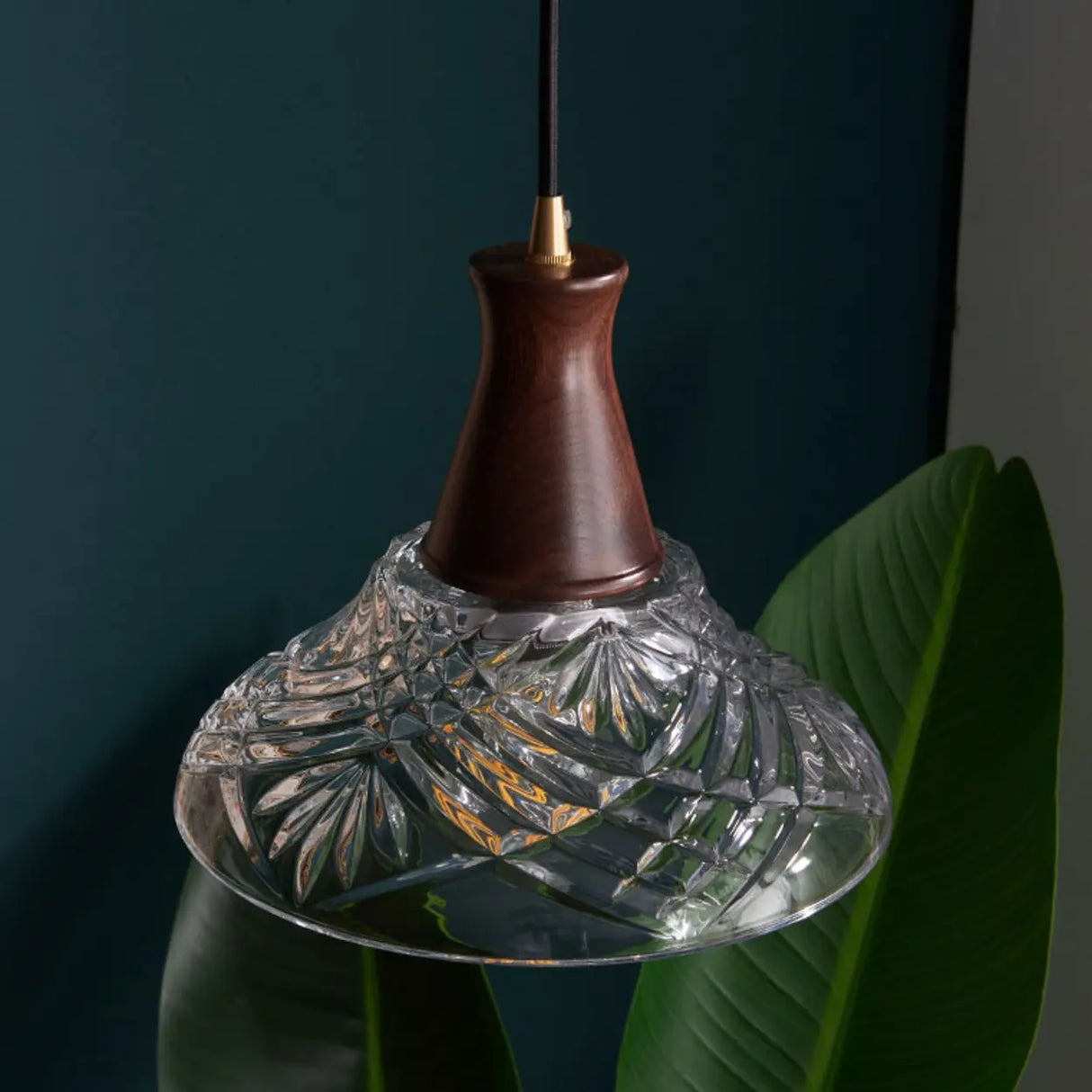 Classic Simplicity Glass Cone Brown Pendant Light Image - 15